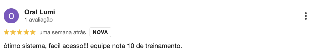 Avaliação sistema odontológico