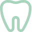 ícone de dente verde