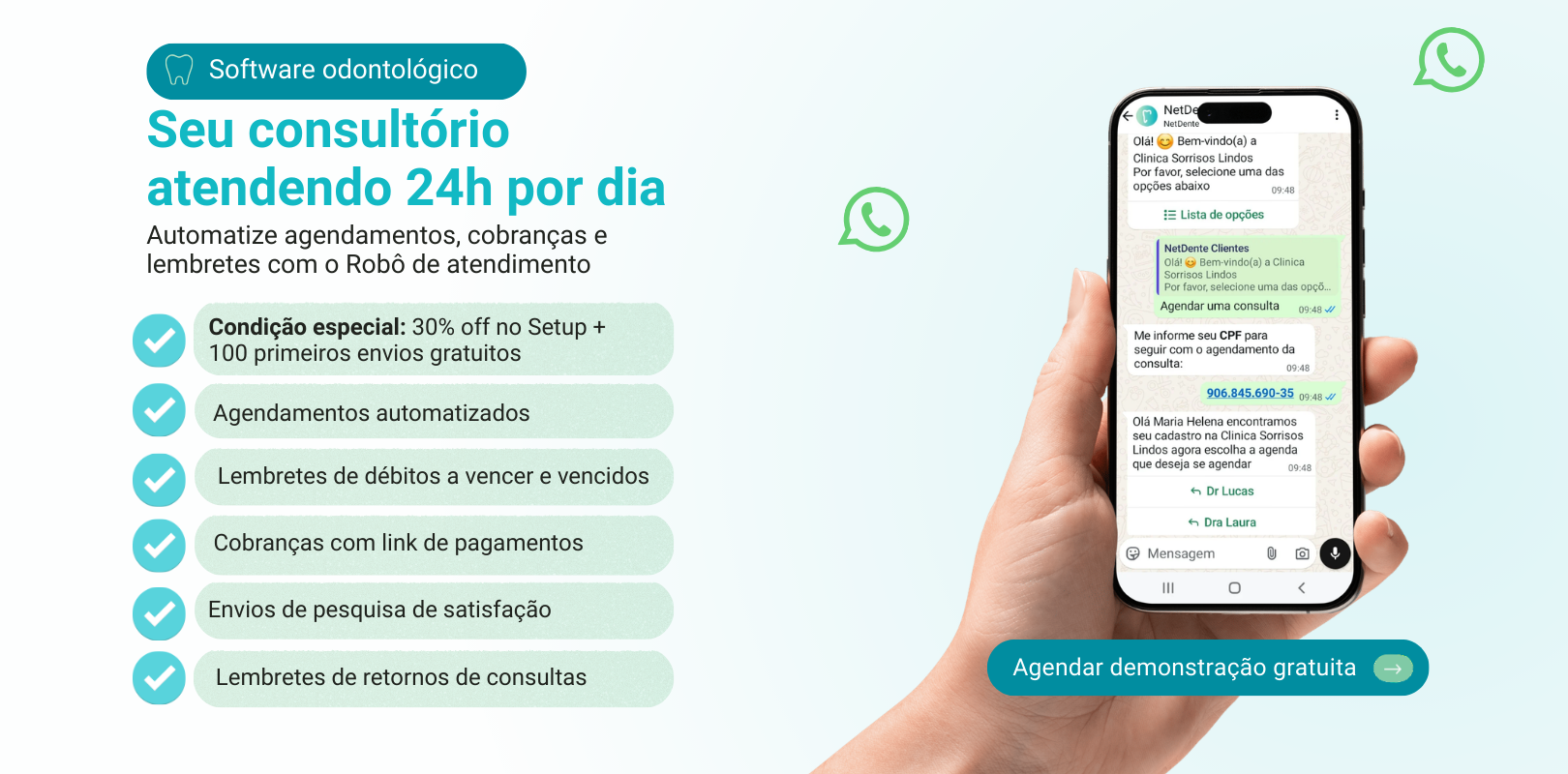 Site - campanha robô de atendimento